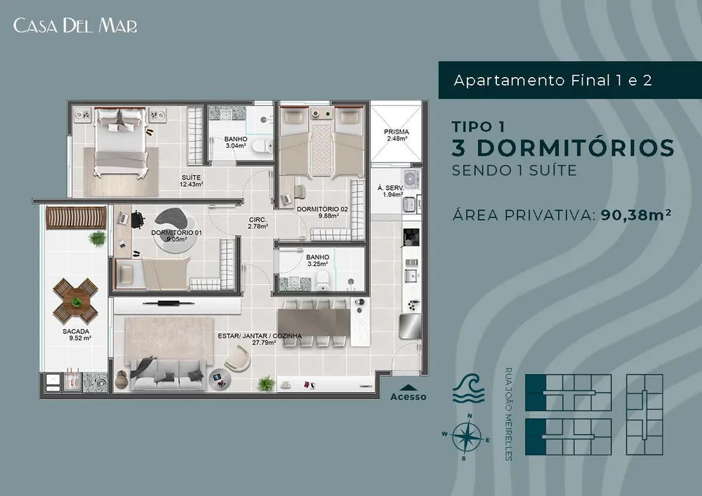 Apartamento, 3 quartos, 90 m² - Foto 12