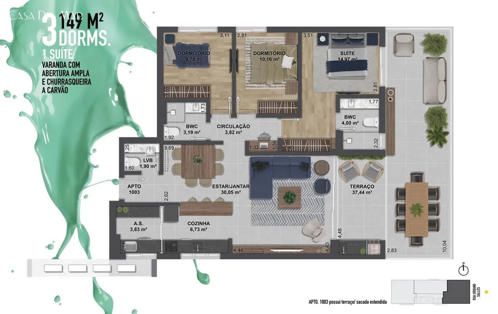 Apartamento, 3 quartos, 117 m² - Foto 14