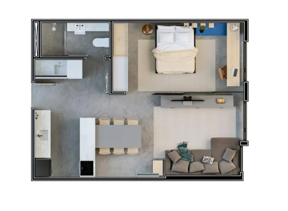 Apartamento, 1 quarto, 52 m² - Foto 2