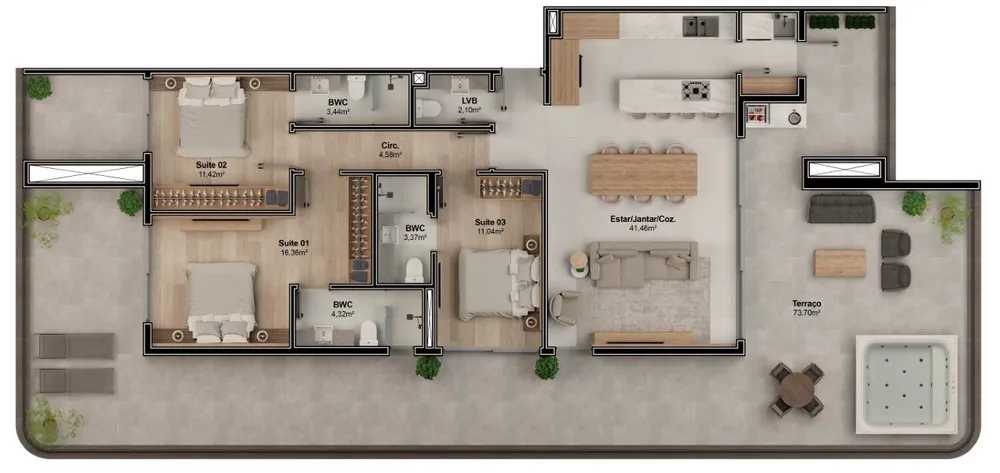 Cobertura, 3 quartos, 180 m² - Foto 16