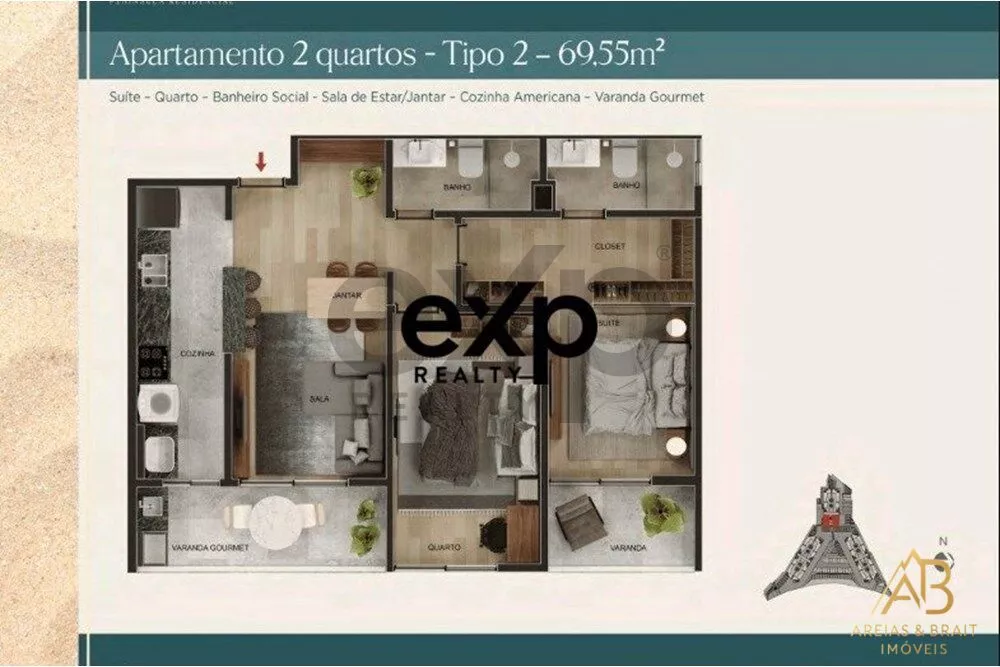 Apartamento, 2 quartos, 68 m² - Foto 30