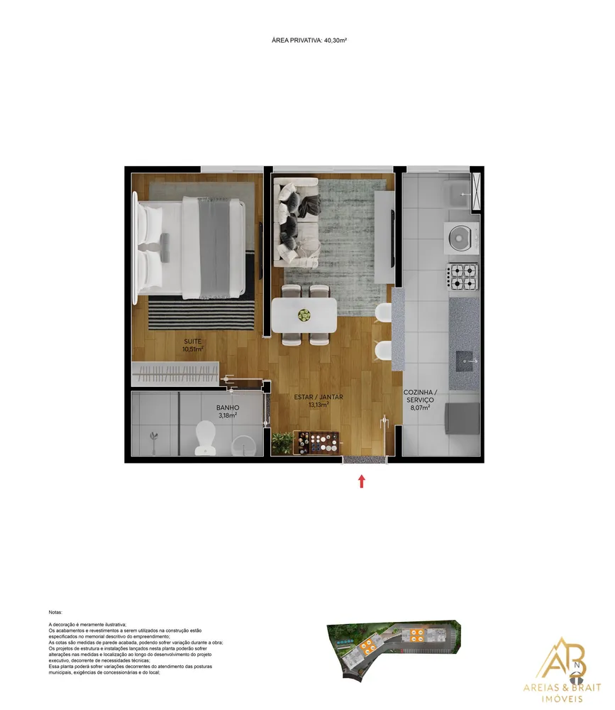 Apartamento, 1 quarto, 40 m² - Foto 14