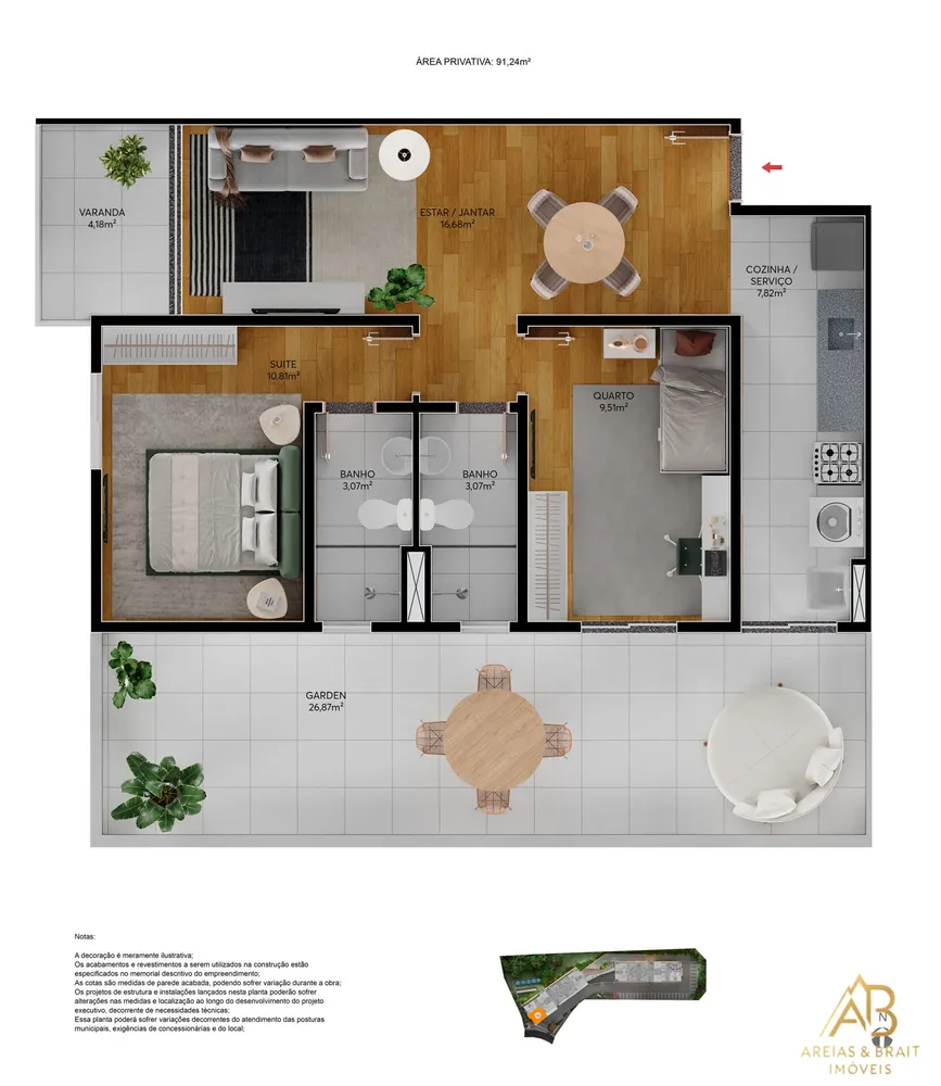 Apartamento, 1 quarto, 40 m² - Foto 17