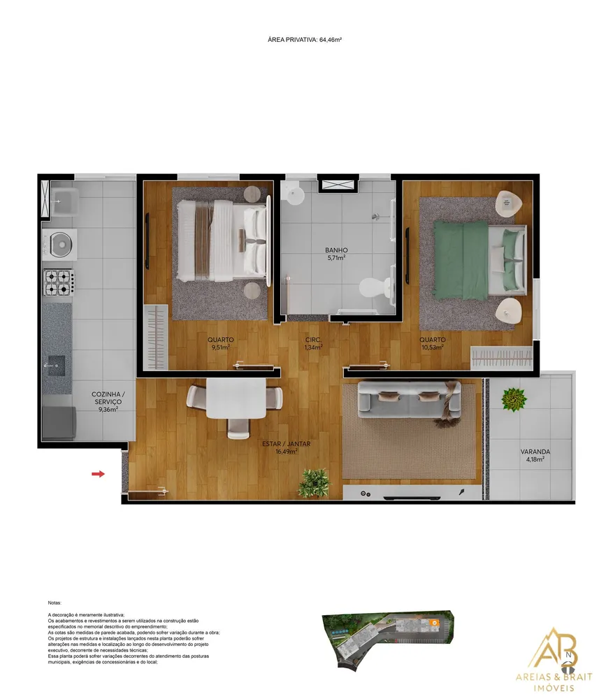 Apartamento, 1 quarto, 40 m² - Foto 16