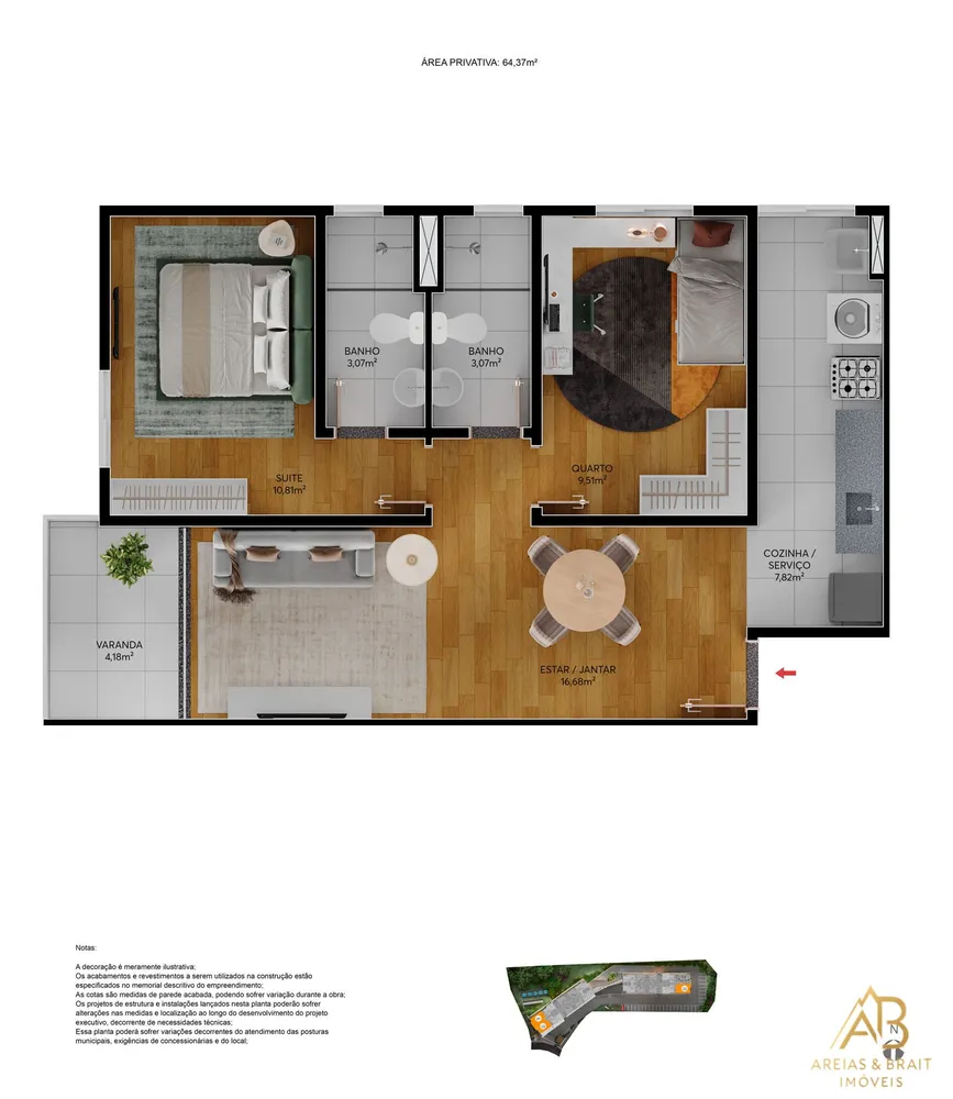 Apartamento, 1 quarto, 40 m² - Foto 15