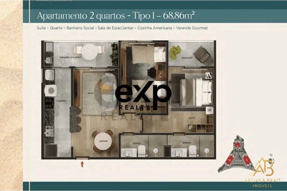 Apartamento, 2 quartos, 68 m² - Foto 31