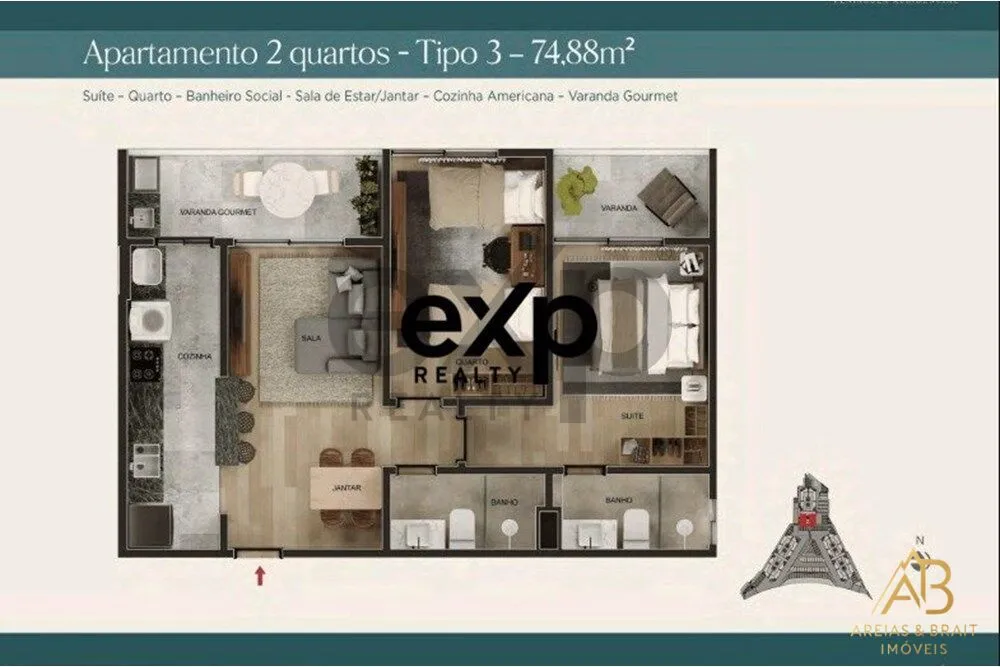 Apartamento, 2 quartos, 68 m² - Foto 24