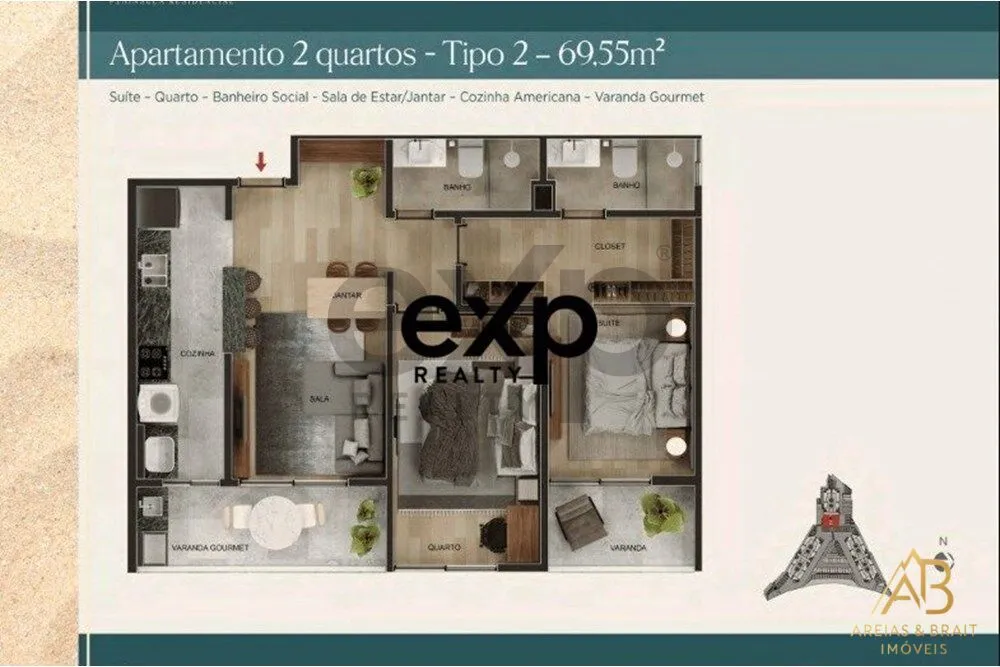 Apartamento, 2 quartos, 68 m² - Foto 15