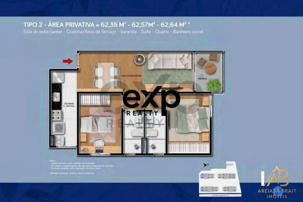 Apartamento, 2 quartos, 56 m² - Foto 4