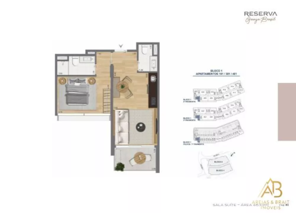 Apartamento, 1 quarto, 27 m² - Foto 3