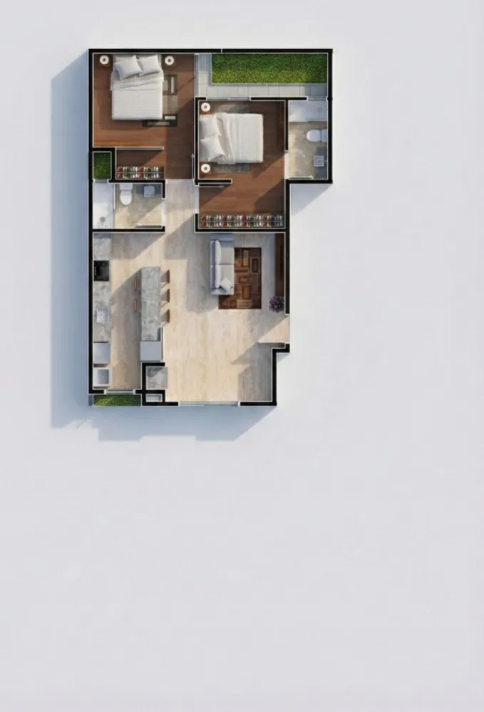 Apartamento, 2 quartos, 70 m² - Foto 1
