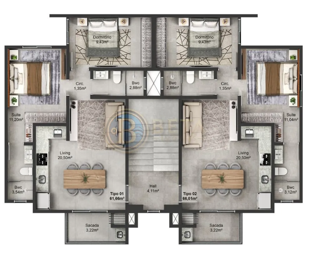 Apartamento, 2 quartos - Foto 6