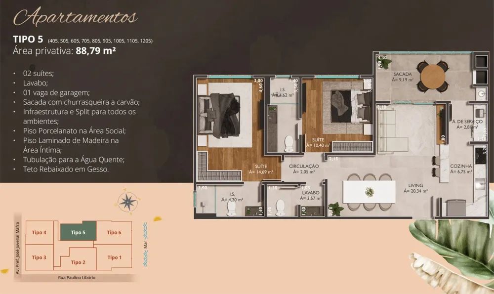 Apartamento, 2 quartos, 88 m² - Foto 6