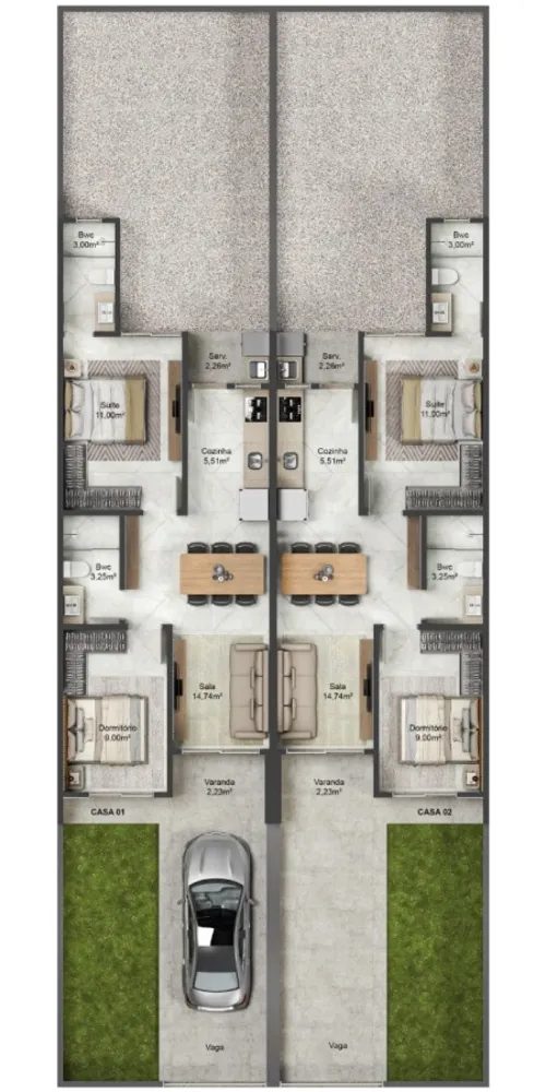 Casa, 2 quartos - Foto 3