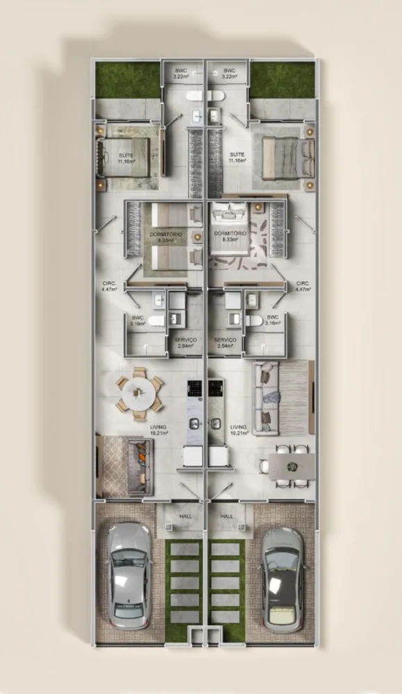 Casa, 2 quartos, 59 m² - Foto 2