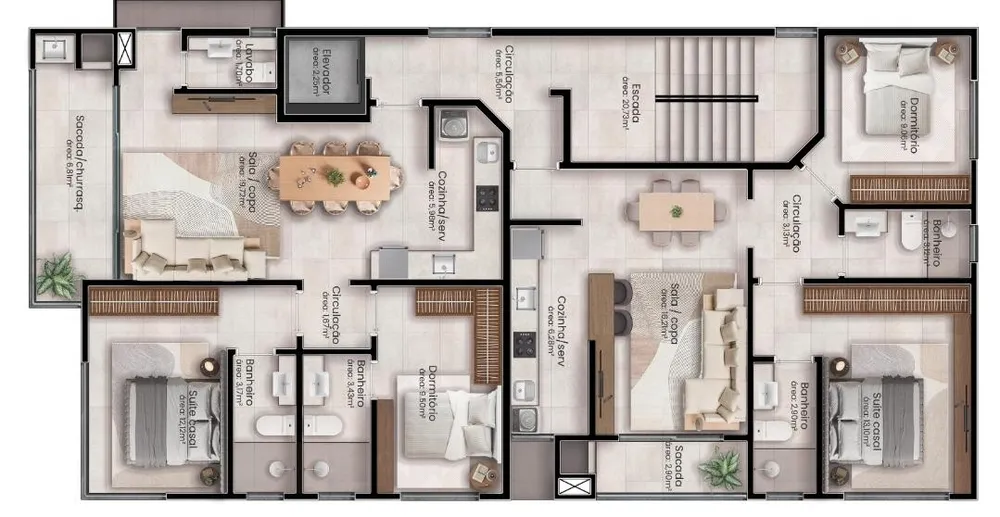 Apartamento, 2 quartos, 64 m² - Foto 6