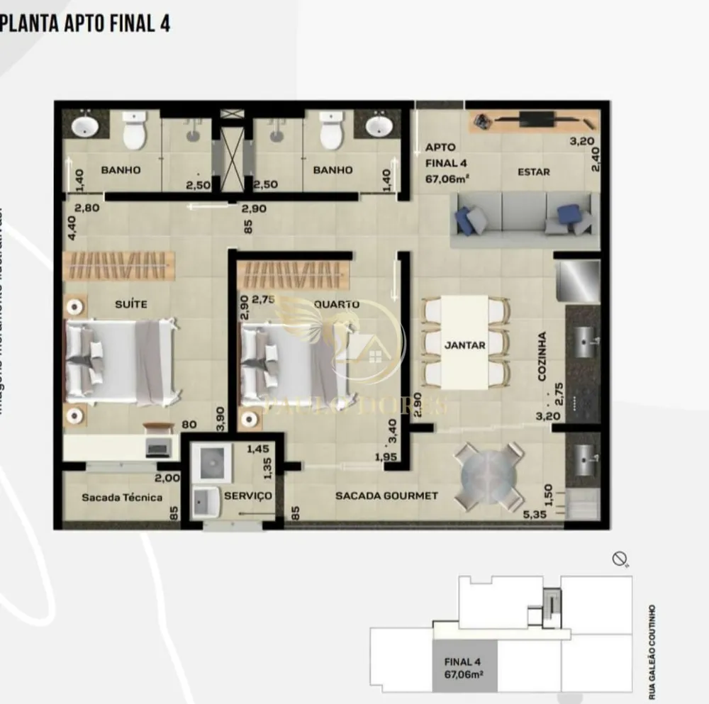 Apartamento, 2 quartos, 80 m² - Foto 12