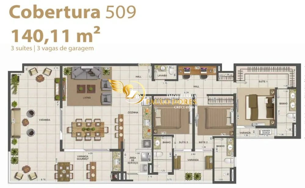 Apartamento, 3 quartos, 100 m² - Foto 11