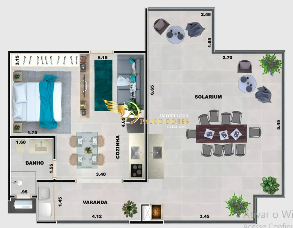 Apartamento, 1 quarto, 35 m² - Foto 2