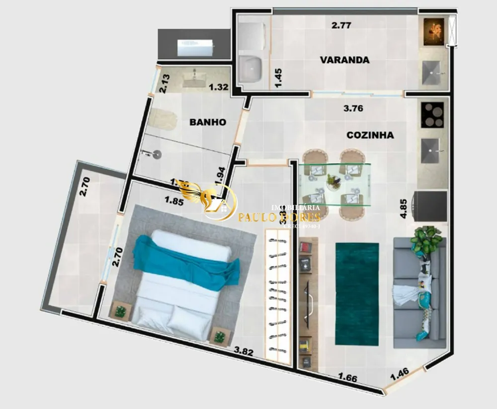 Apartamento, 1 quarto, 35 m² - Foto 6