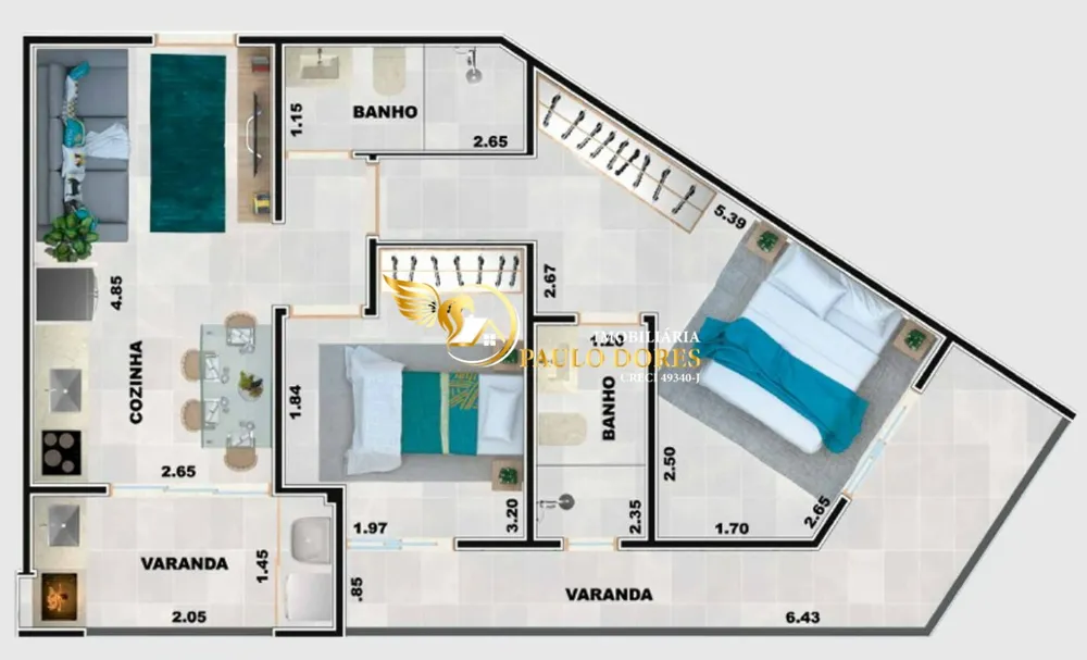 Apartamento, 1 quarto, 35 m² - Foto 7