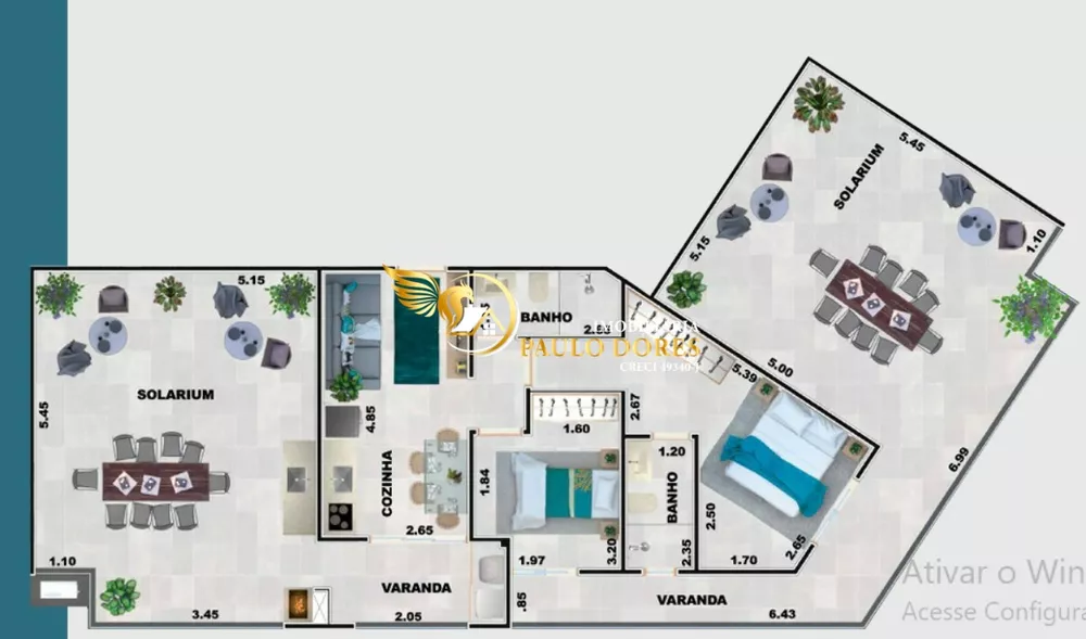 Apartamento, 1 quarto, 35 m² - Foto 3
