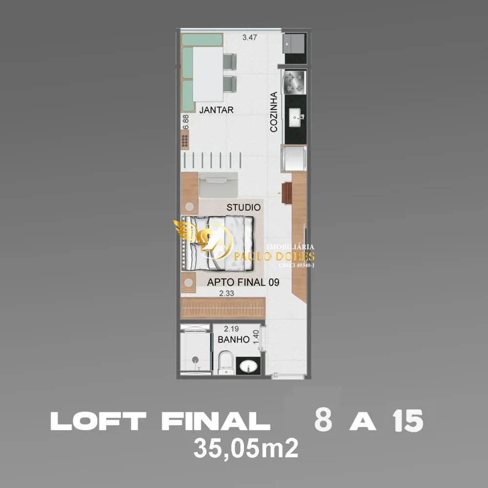 Apartamento, 1 quarto, 46 m² - Foto 10