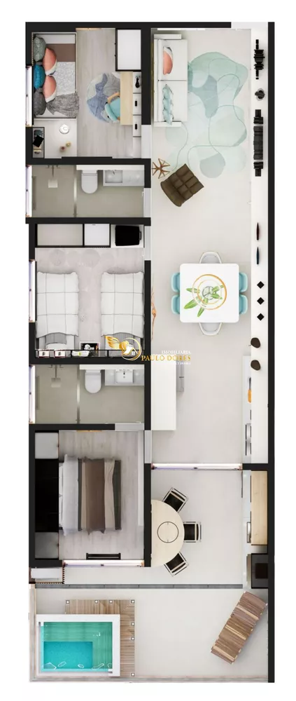 Apartamento, 3 quartos, 95 m² - Foto 1