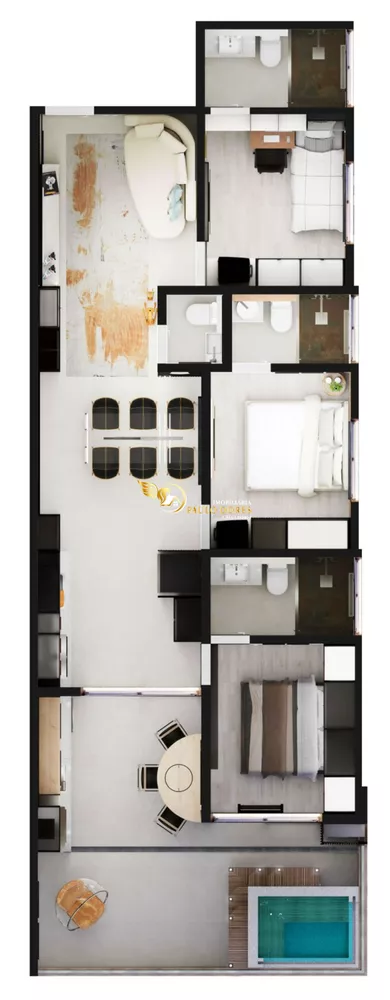 Apartamento, 3 quartos, 95 m² - Foto 2