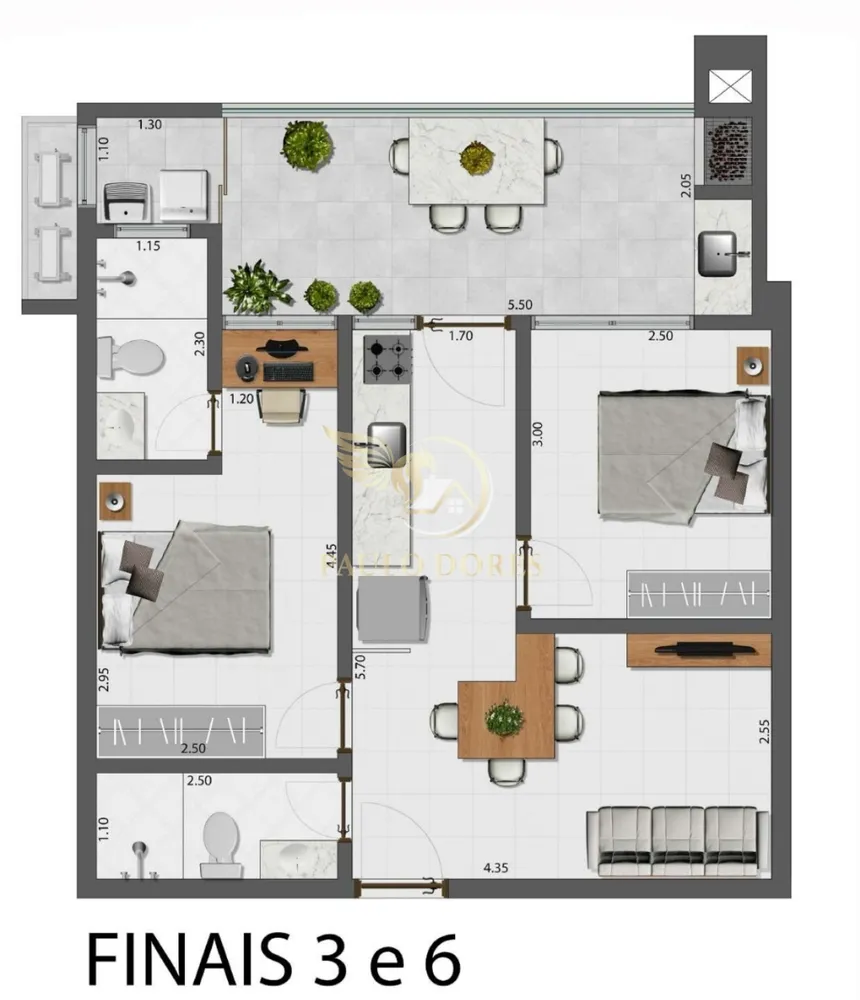 Apartamento, 2 quartos, 60 m² - Foto 6