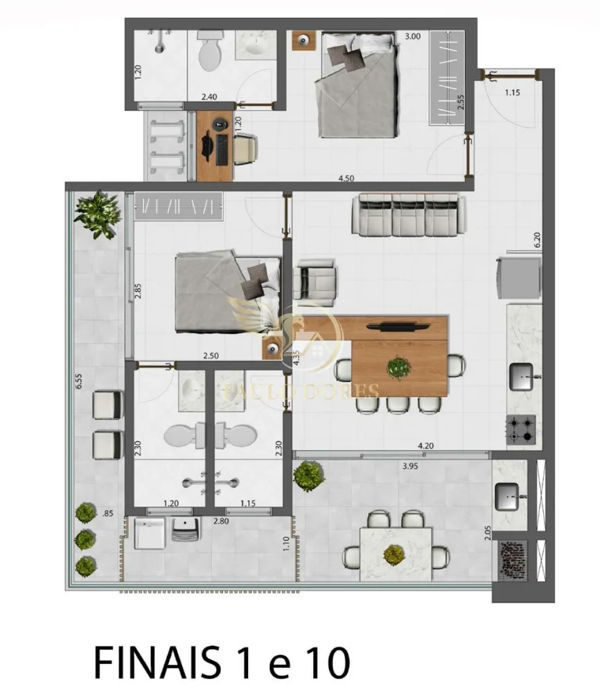 Apartamento, 2 quartos, 60 m² - Foto 4