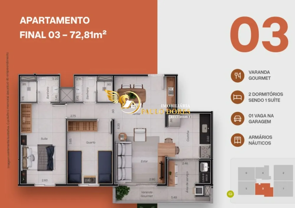 Apartamento, 2 quartos, 80 m² - Foto 6