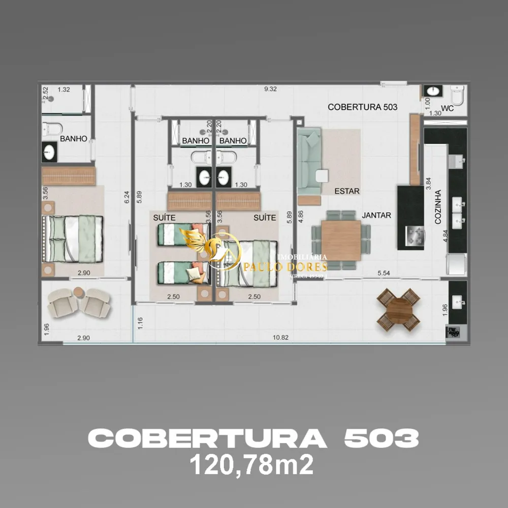 Apartamento, 2 quartos, 69 m² - Foto 2