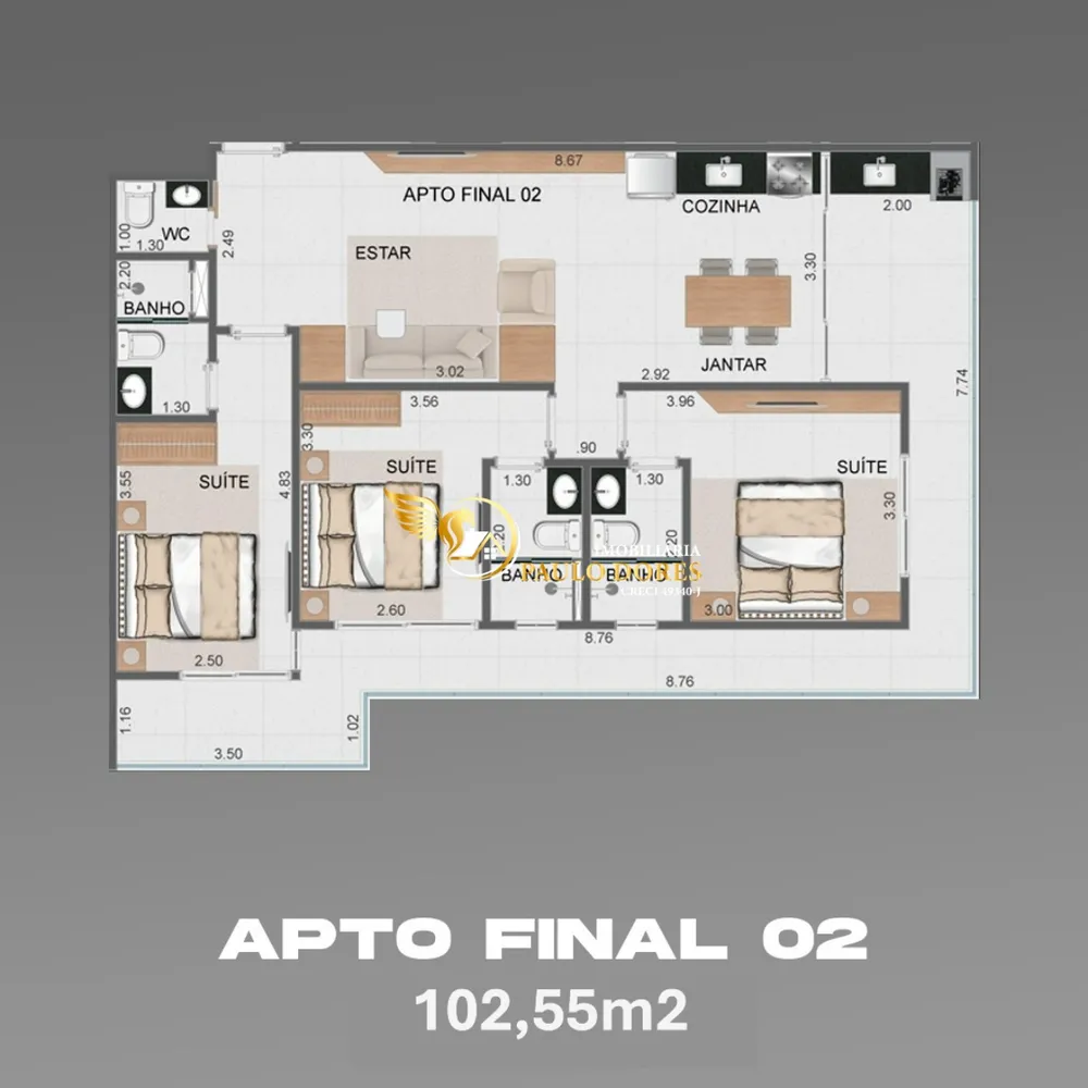 Apartamento, 2 quartos, 69 m² - Foto 9
