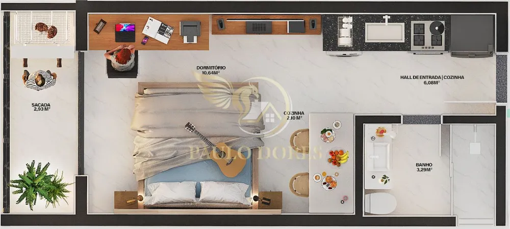Apartamento, 1 quarto, 30 m² - Foto 2