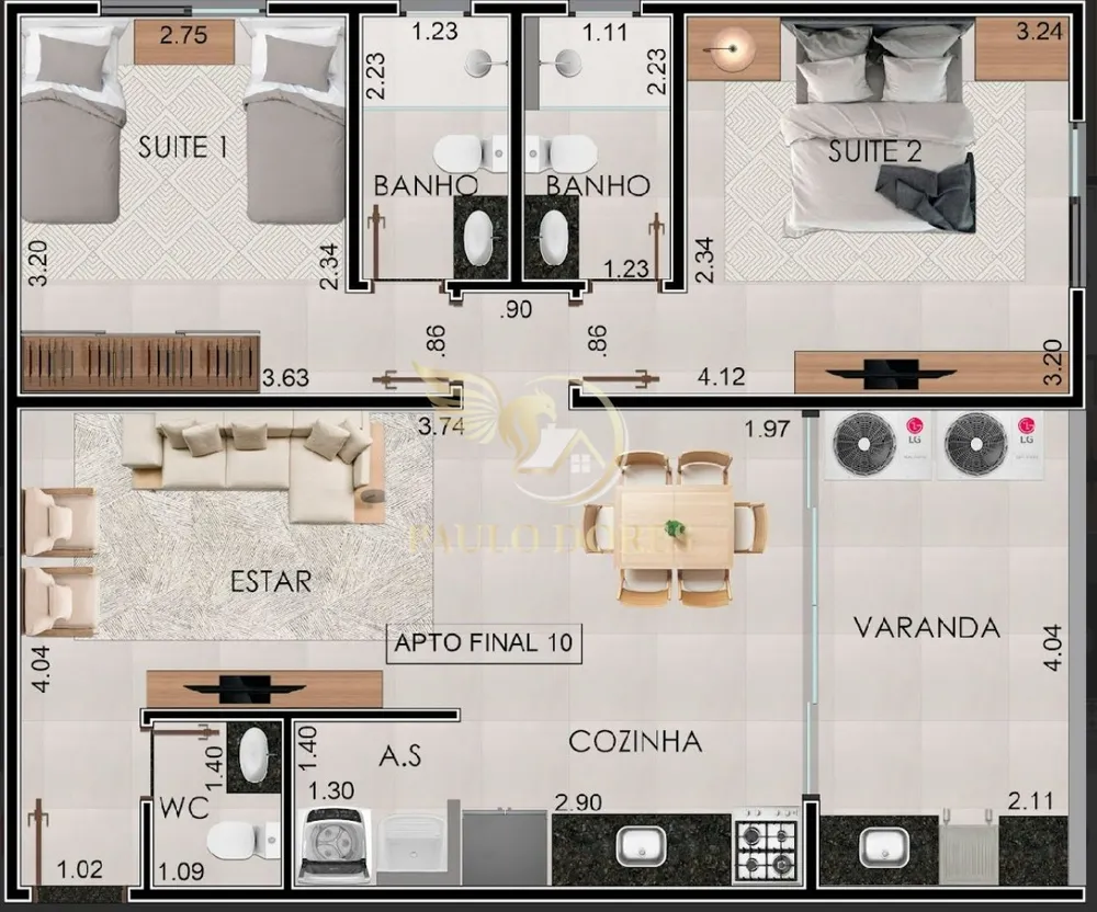 Apartamento, 1 quarto, 43 m² - Foto 9