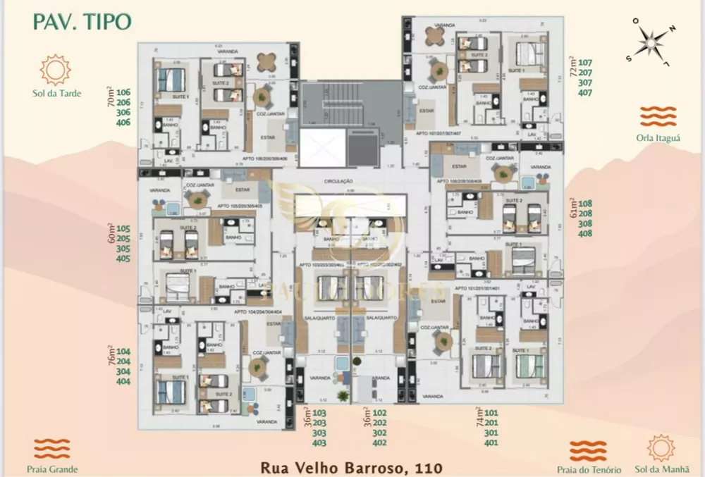 Apartamento, 2 quartos, 76 m² - Foto 2