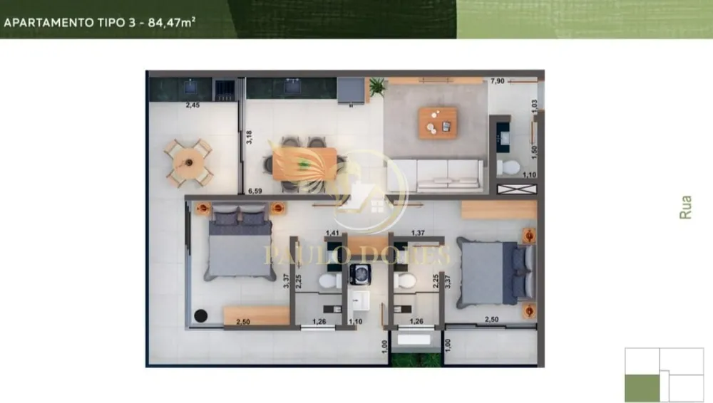 Apartamento, 2 quartos, 102 m² - Foto 10