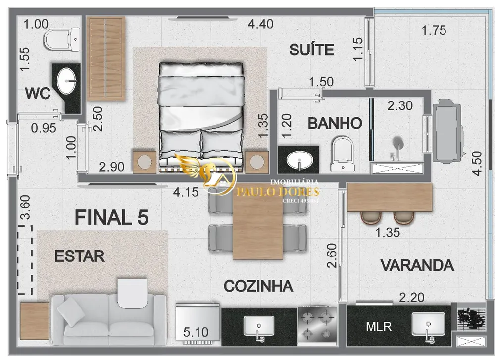 Apartamento, 1 quarto, 41 m² - Foto 11