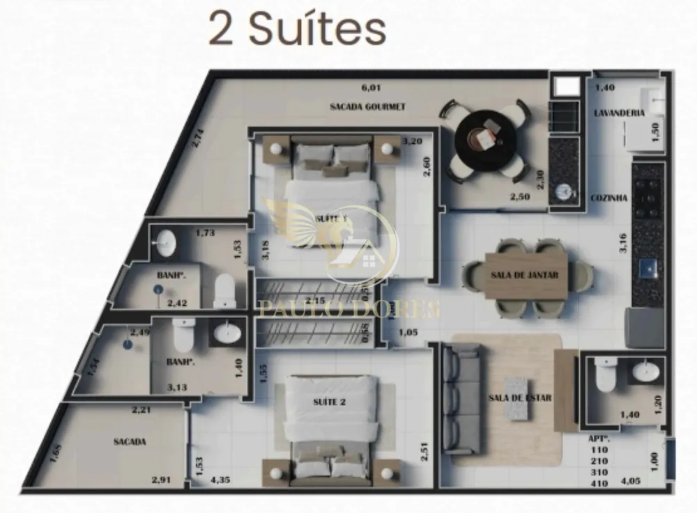 Apartamento, 2 quartos, 80 m² - Foto 8