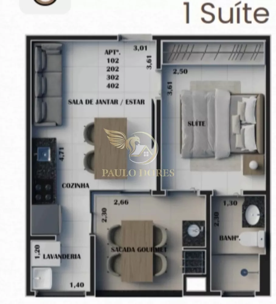 Apartamento, 2 quartos, 80 m² - Foto 3