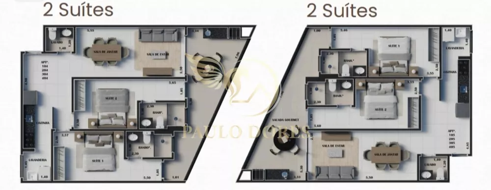 Apartamento, 2 quartos, 80 m² - Foto 2