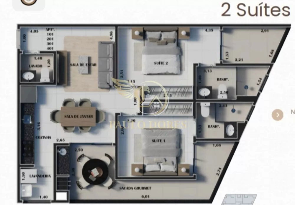 Apartamento, 2 quartos, 80 m² - Foto 4