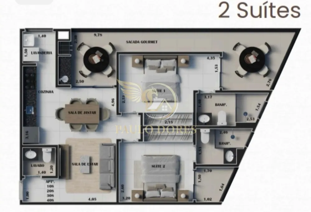 Apartamento, 2 quartos, 80 m² - Foto 7