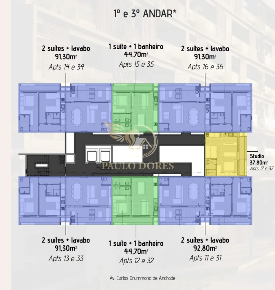 Apartamento, 1 quarto, 44 m² - Foto 9