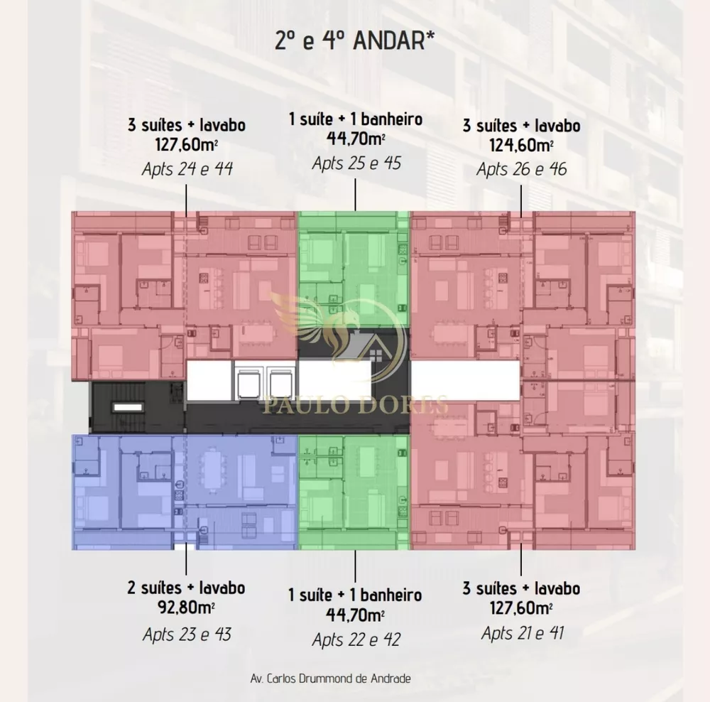 Apartamento, 1 quarto, 44 m² - Foto 1