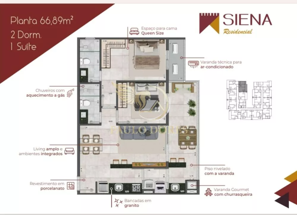 Apartamento, 2 quartos, 76 m² - Foto 1