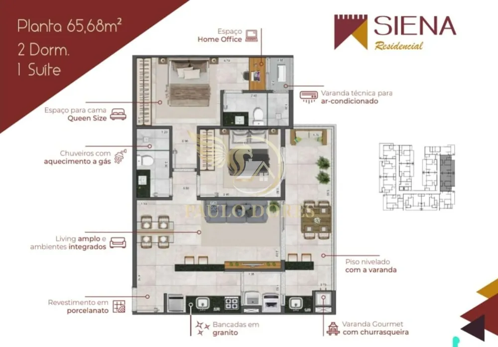 Apartamento, 2 quartos, 76 m² - Foto 9