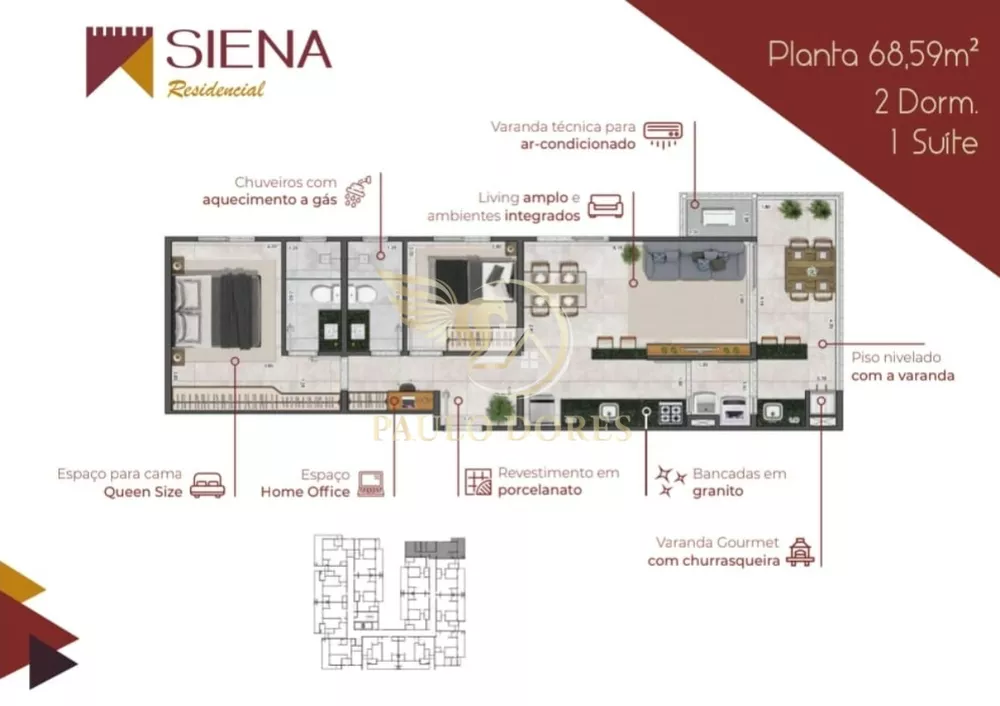 Apartamento, 2 quartos, 76 m² - Foto 4