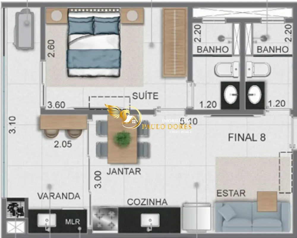 Apartamento, 2 quartos, 68 m² - Foto 11